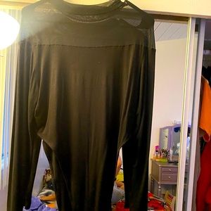 Black high waisted mesh body suit